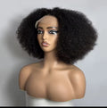 Human Hair Lace Front Afro Kinky Curly Wig