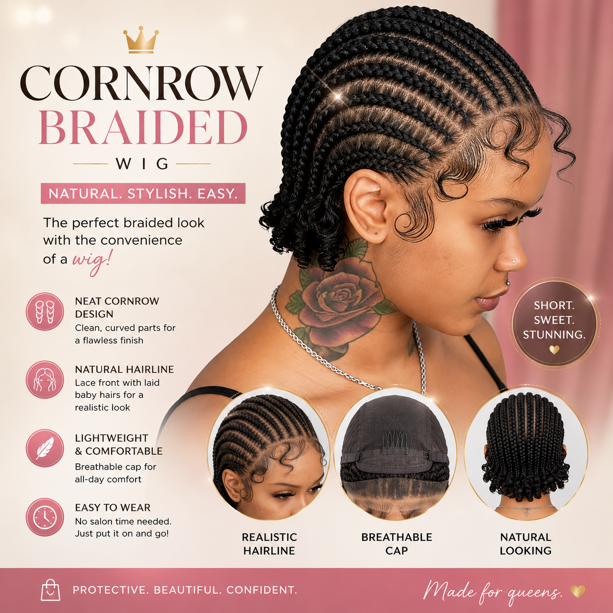 Cornrow Wig